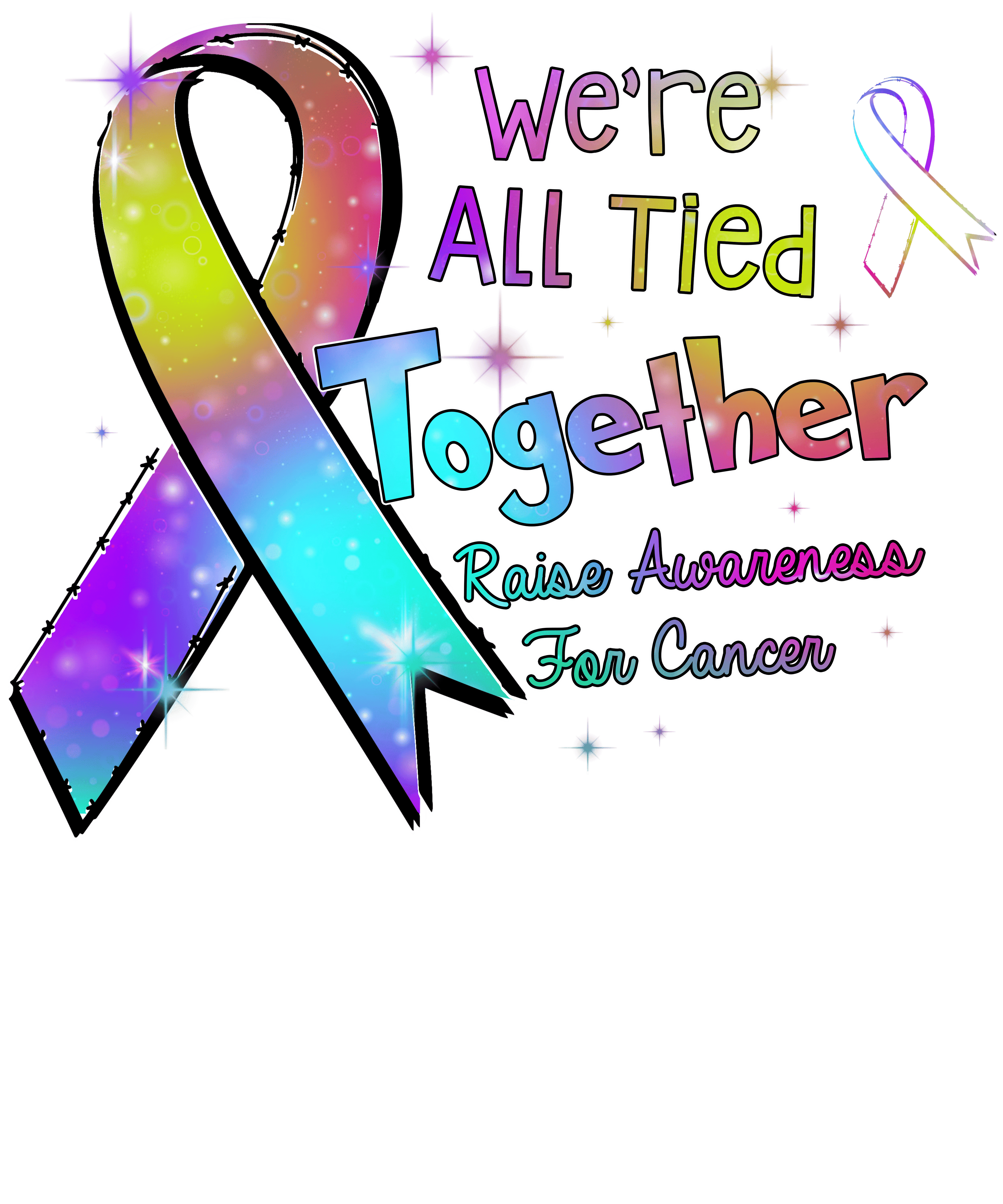 We're all tied together - 1063- Placed on your shirt of choice