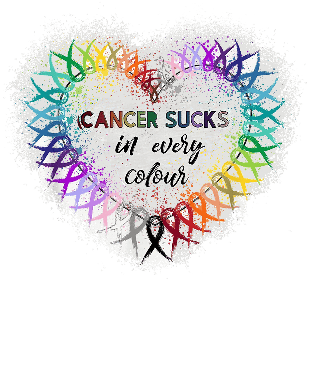 Cancer sucks in every color - 1066- Placed on your shirt of choice