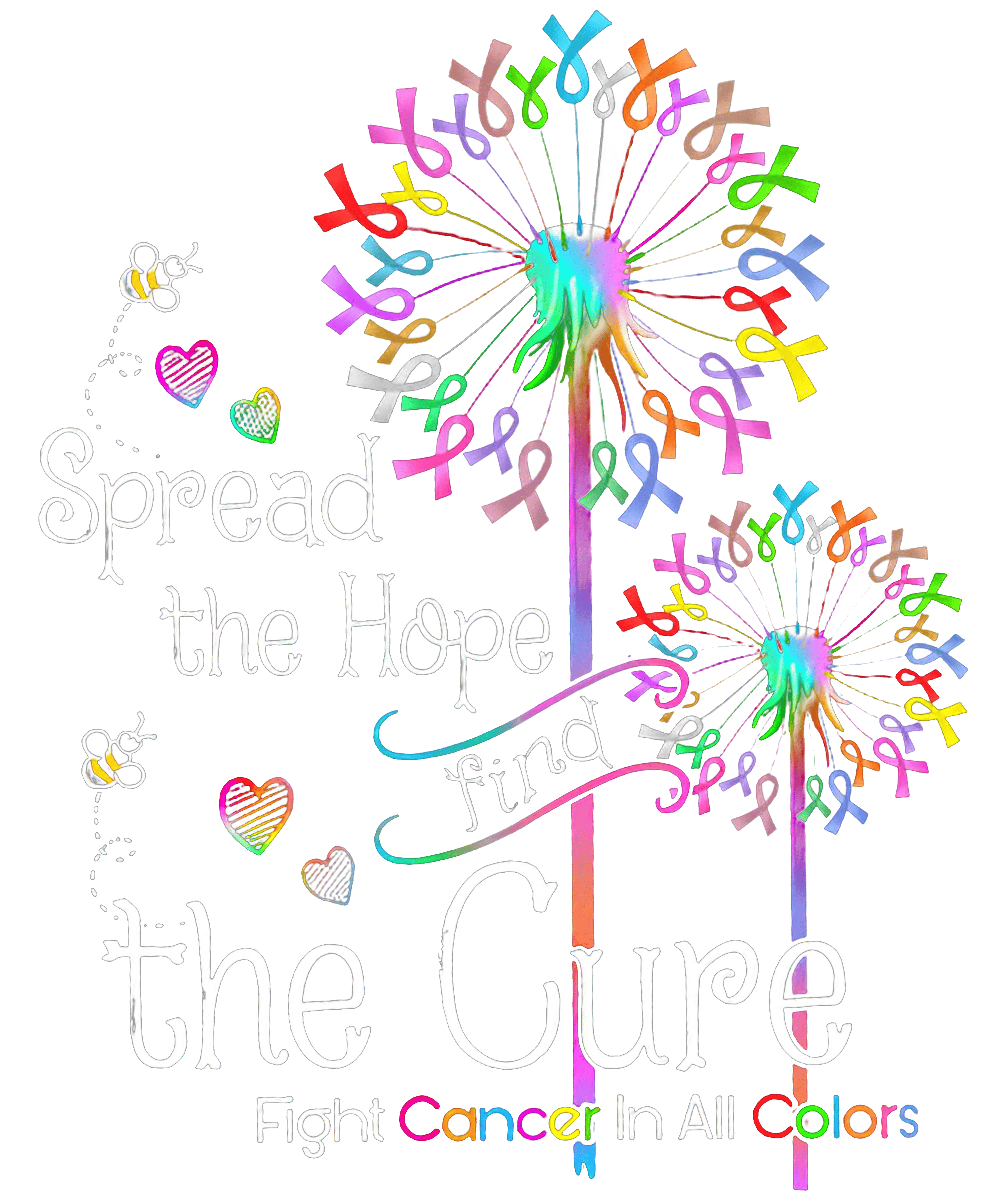 Find the Cure - 1076- Placed on your shirt of choice