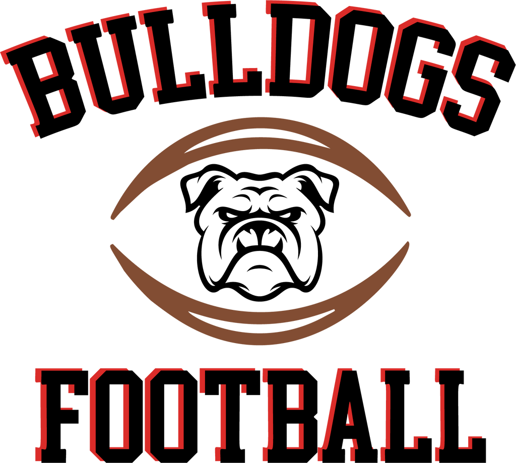 Bulldogs Brown Football - 1108