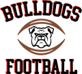 Bulldogs Brown Football - 1108