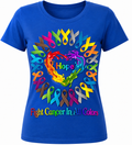 Hope Heart and Cancer Ribbons - 1067- Placed on your shirt of choice