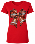 Glitter Football Bow - 1050