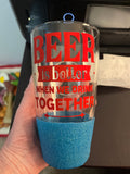 Personalized 16 oz Beer Glass