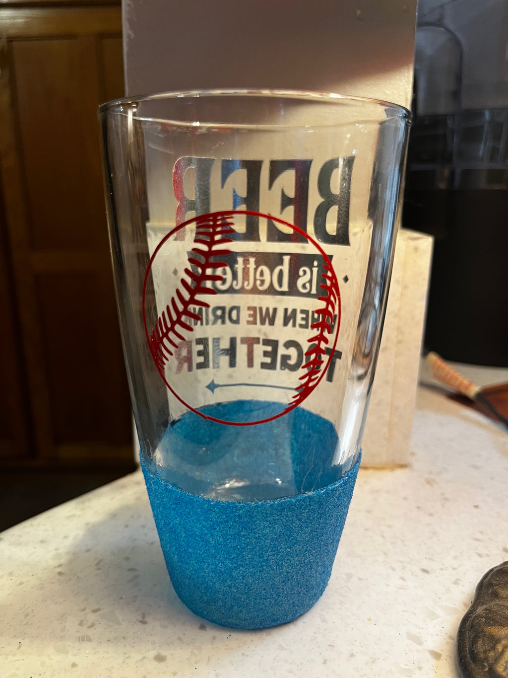 Personalized 16 oz Beer Glass