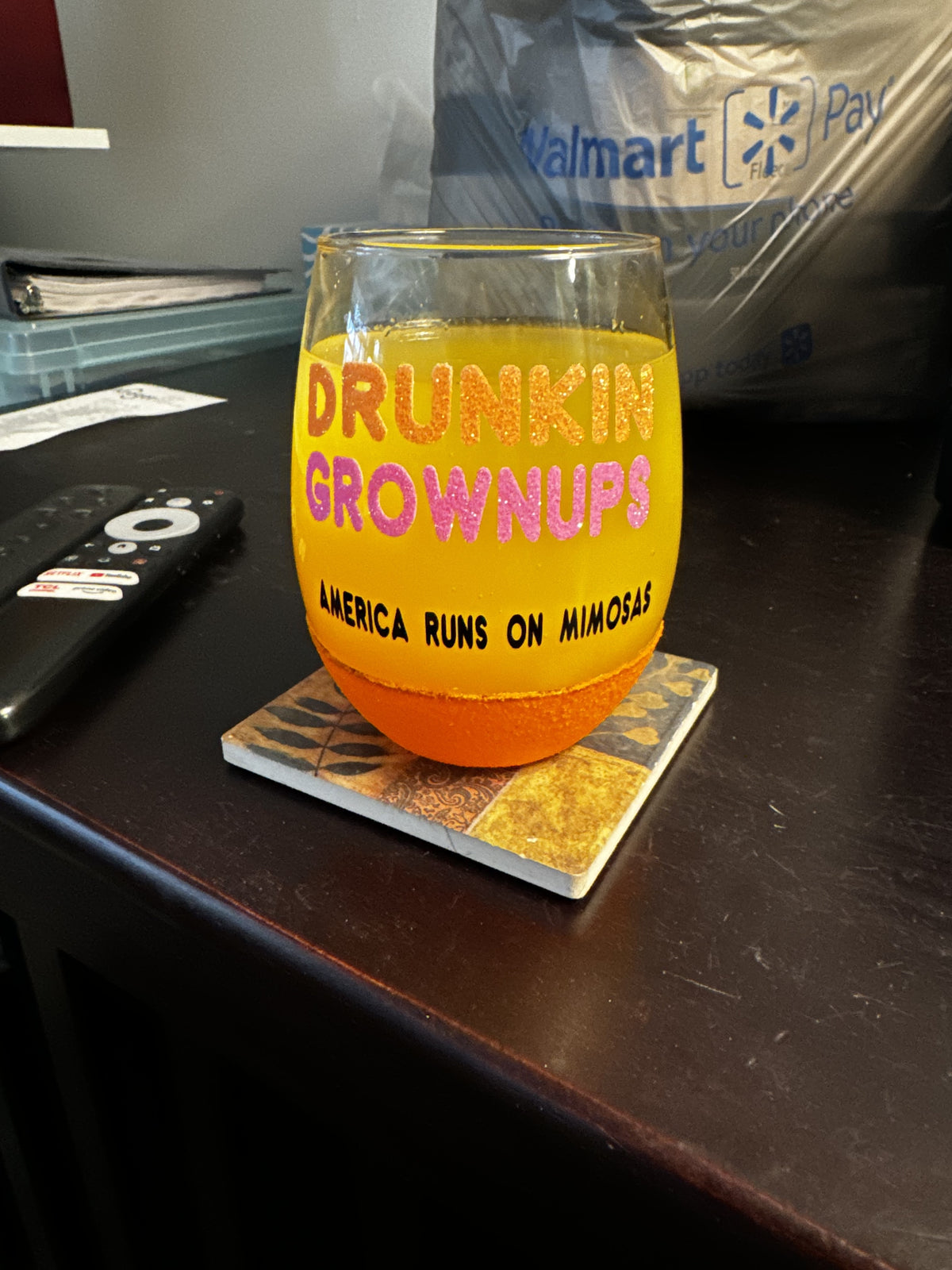 🍷 Personalized Stemless Wine Glass