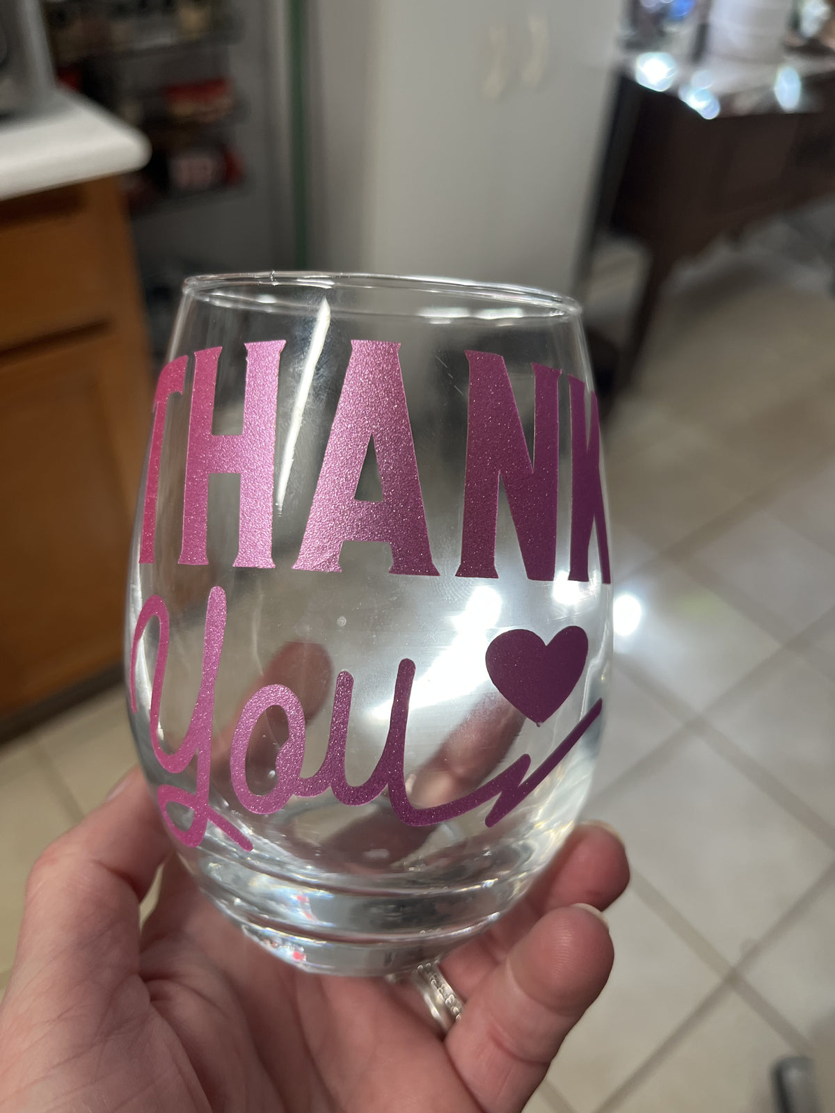 🍷 Personalized Stemless Wine Glass