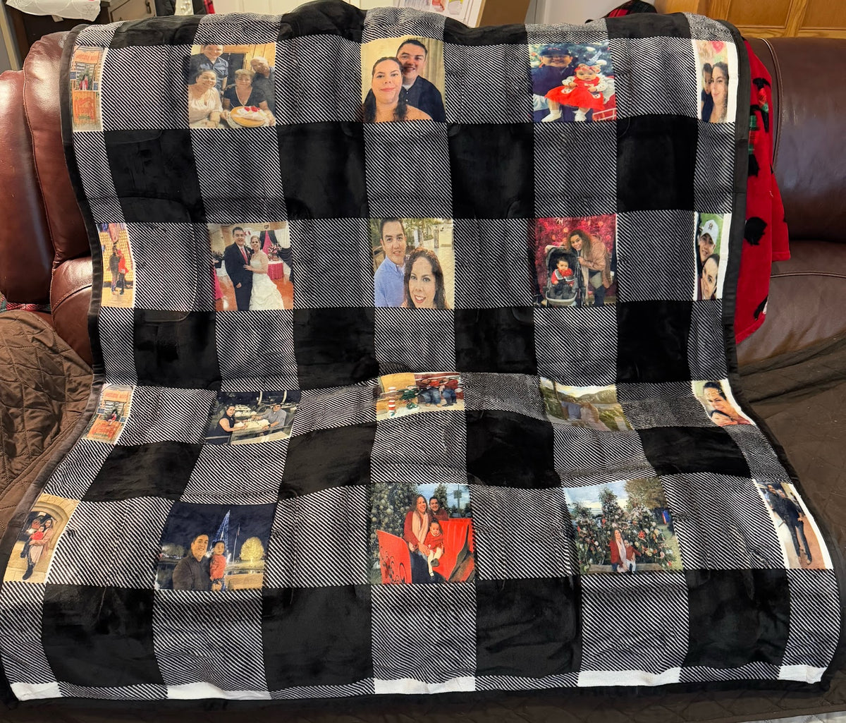 Personalized Photo Memory Blanket – 50" × 60"