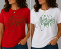 Merry Christmas Green, Blingy, Rhinestones - 1042
