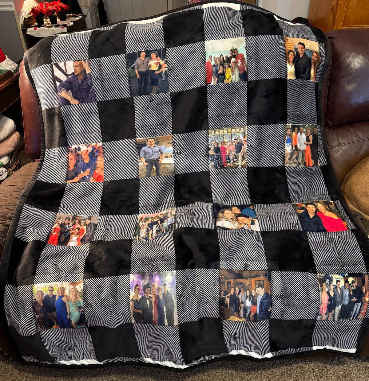 Personalized Photo Memory Blanket – 50" × 60"