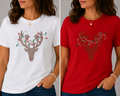 Deer with lights, Blingy, Rhinestones - 1041