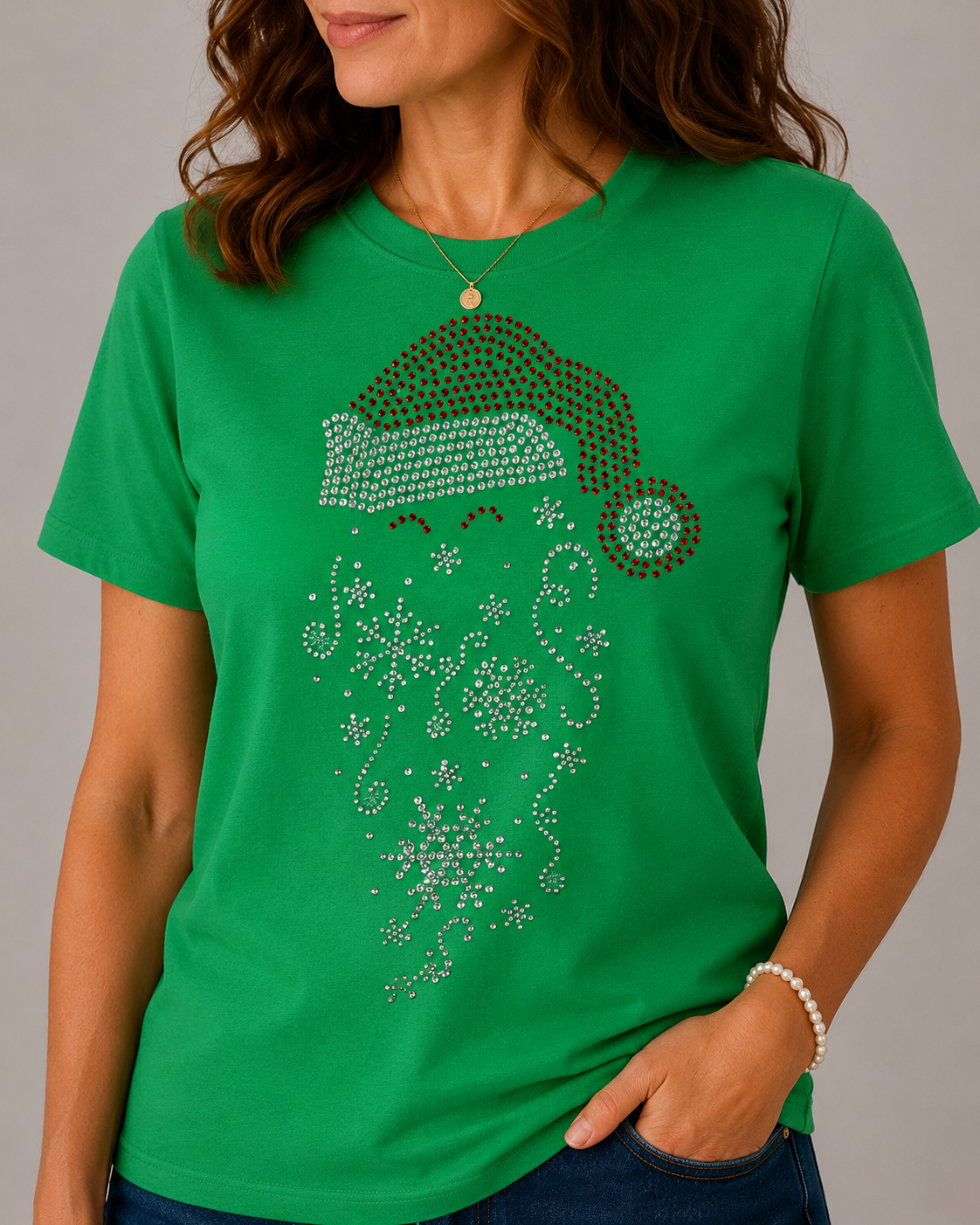 Lacy Santa, Blingy, Rhinestones - 1037