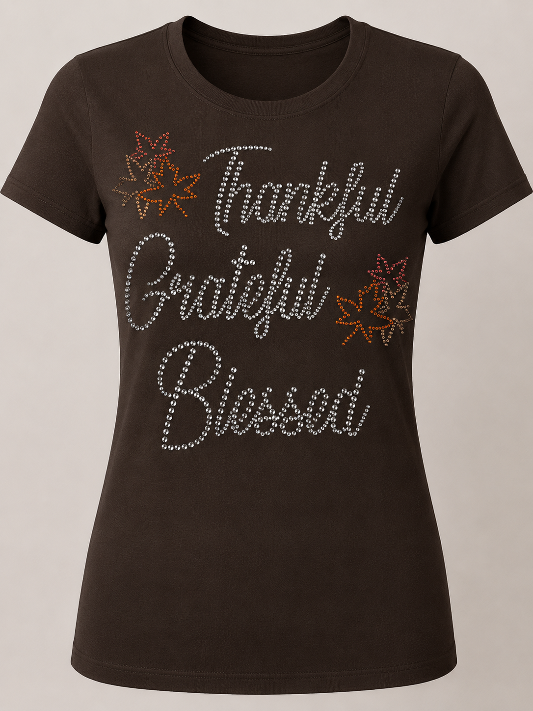 Thankful Grateful Blessed, Blingy, Rhinestones - 1021